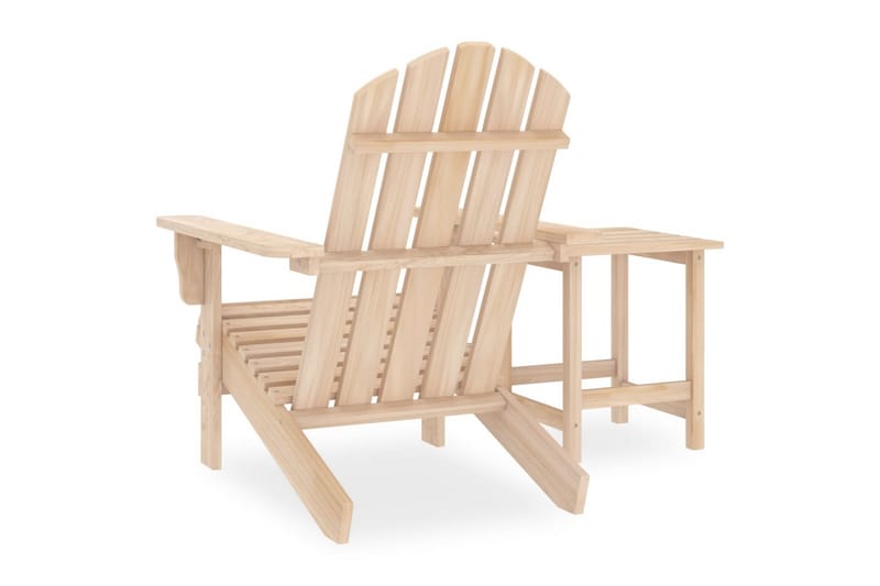 Adirondack-havestol med bord massivt grantræ - Havemøbler - Havestole - Solstole - Dækstol