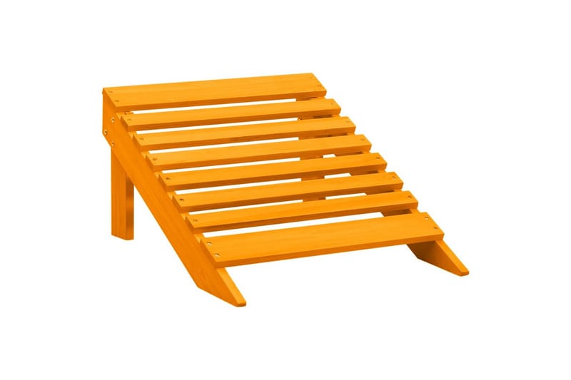 Adirondack-havestol med fodstøtte massivt grantræ orange - Orange - Havemøbler - Havestole - Solstole - Dækstol