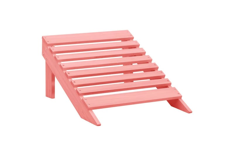 Adirondack-havestol med fodstøtte massivt grantræ pink - Lyserød - Havemøbler - Havestole - Solstole - Dækstol