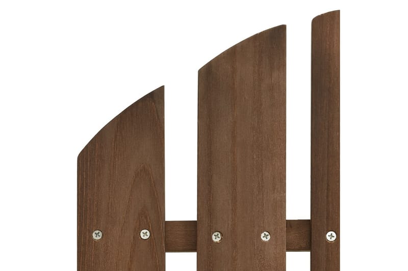 Adirondack-havestol med fodstøtte og bord massivt grantræ - Brun - Havemøbler - Havestole - Solstole - Dækstol