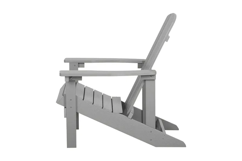 Adirondack solstol 88 | 75 | 88 cm - Grå - Havemøbler - Havestole - Solstole - Dækstol
