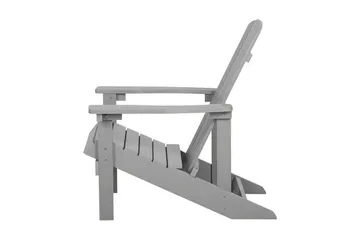 Adirondack solstol 88 | 75 | 88 cm - Grå - Havemøbler - Havestole - Solstole - Dækstol