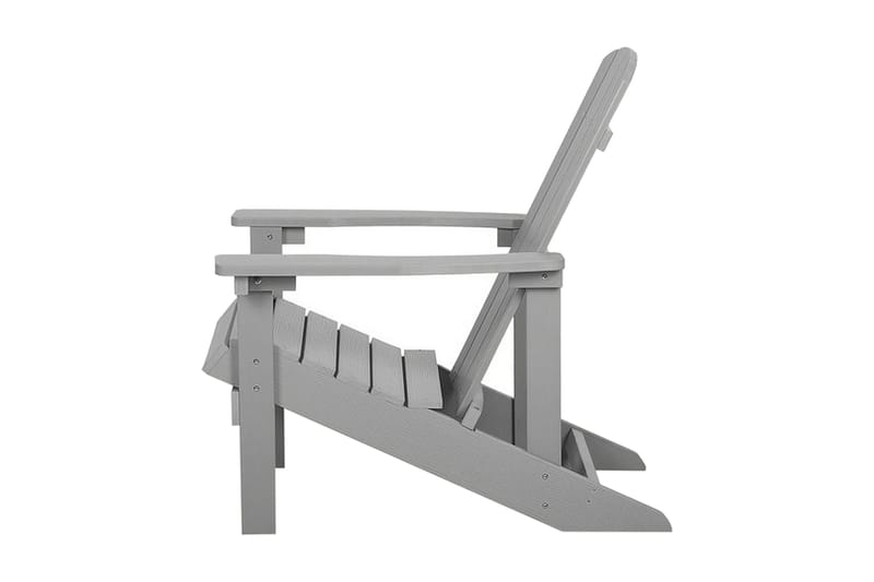 Adirondack solstol 88 | 75 | 88 cm - Grå - Havemøbler - Havestole - Solstole - Dækstol