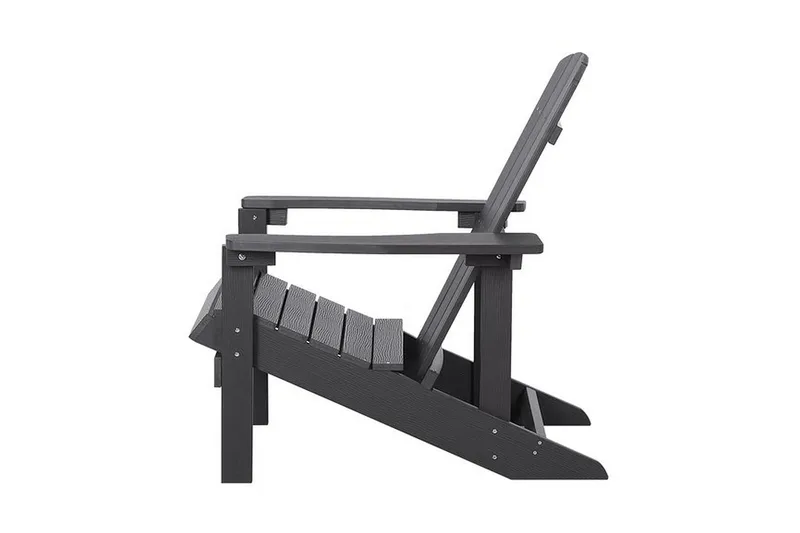 Adirondack solstol 88 | 75 | 88 cm - Grå - Havemøbler - Havestole - Solstole - Dækstol