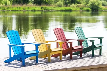 Adirondack solstol 88 | 75 | 88 cm - Grøn - Havemøbler - Havestole - Solstole - Dækstol