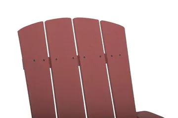 Adirondack solstol 88 | 75 | 88 cm - Rød - Havemøbler - Havestole - Solstole - Dækstol