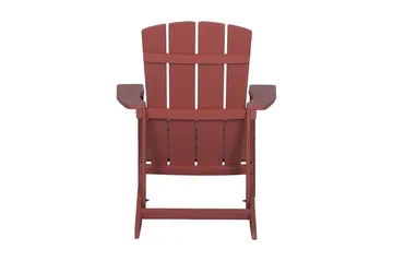 Adirondack solstol 88 | 75 | 88 cm - Rød - Havemøbler - Havestole - Solstole - Dækstol