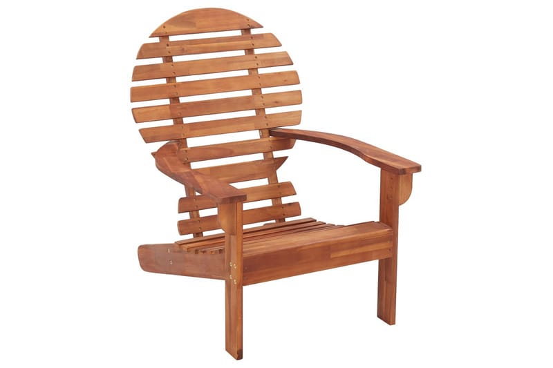 Adirondack-Stol Massivt Akacietræ - Brun - Havemøbler - Havestole - Solstole - Dækstol