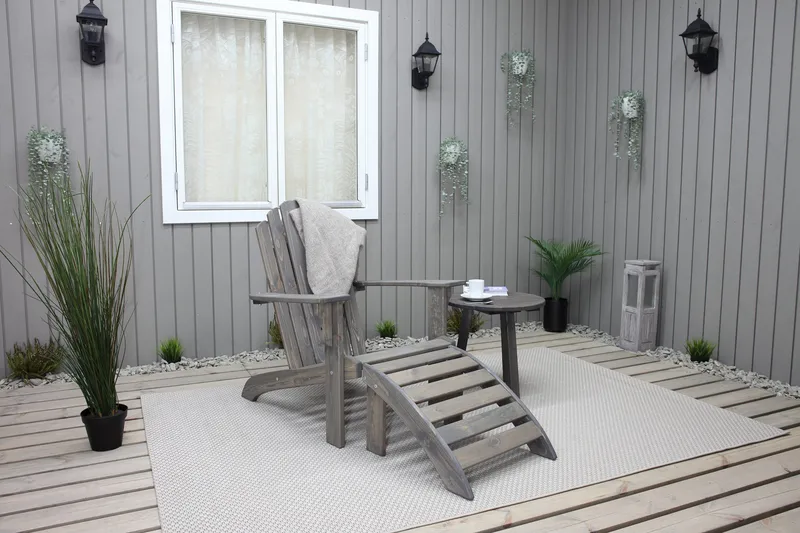 Cranston Dækstol - Grå - Havemøbler - Havestole - Solstole - Dækstol