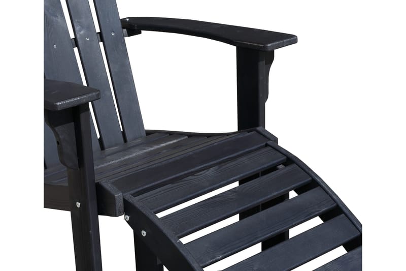 Cranston Dækstol - Kaffesort - Havemøbler - Havestole - Solstole - Dækstol