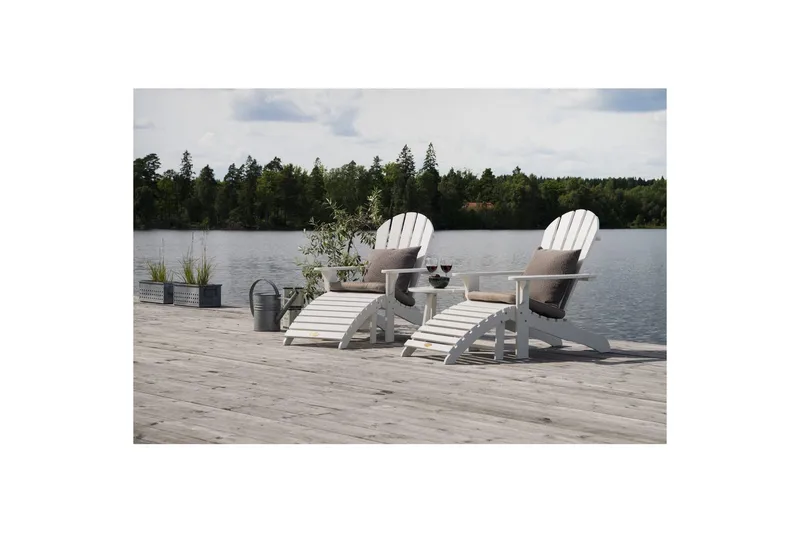 Dækstol Hillerstorp Tennessee Hvid - Hvid - Havemøbler - Havestole - Solstole - Dækstol