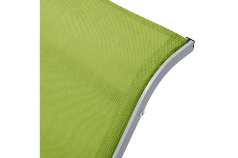 Liggestol Textilene og Aluminium Grøn - Grøn - Dækstol