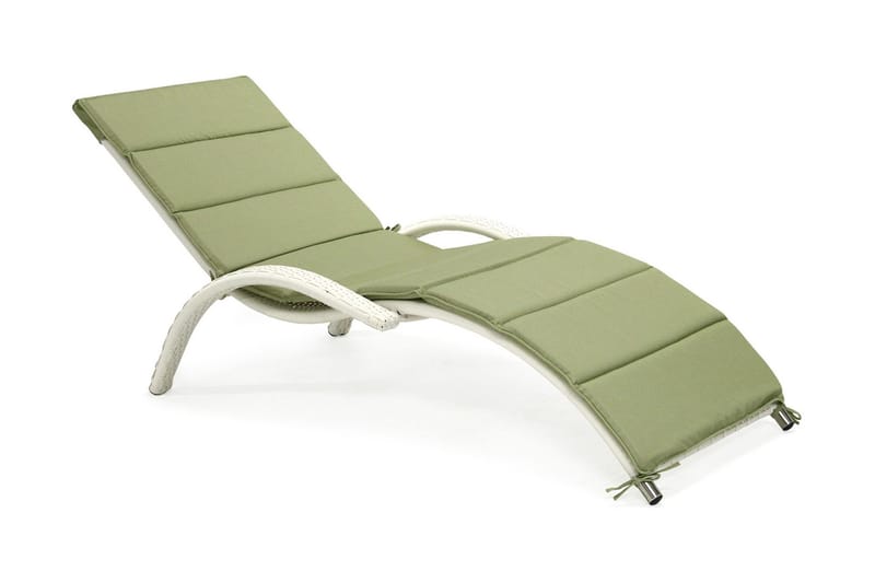 Dækstol MERIDIAN 180x75x73cm farve: hvid - Havemøbler - Havestole - Solstole