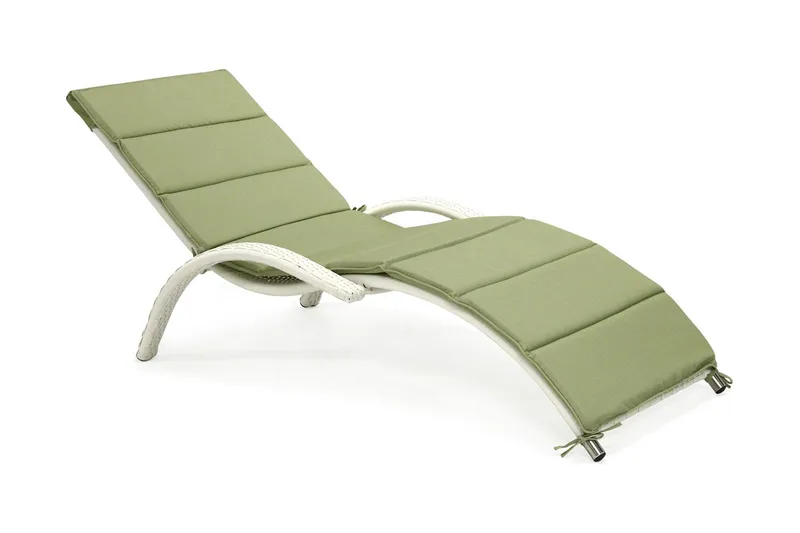 Dækstol MERIDIAN 180x75x73cm farve: hvid - Havemøbler - Havestole - Solstole