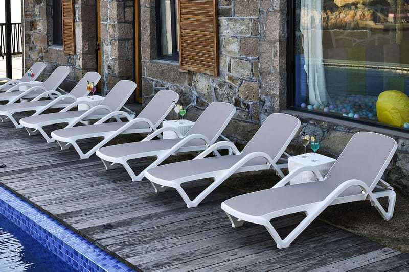 Resort Dækstol Beige - Havemøbler - Havestole - Solstole - Dækstol