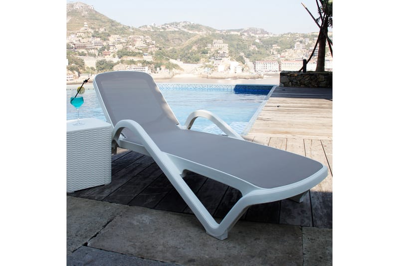 Resort Dækstol Beige - Havemøbler - Havestole - Solstole - Dækstol