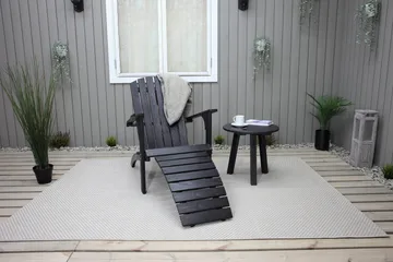 Rolston Dækstol - Kaffesort - Havemøbler - Havestole - Solstole - Dækstol