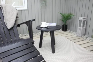 Rolston Dækstol - Kaffesort - Havemøbler - Havestole - Solstole - Dækstol