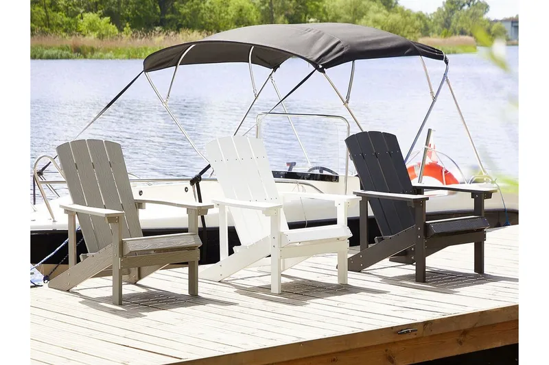 Sjurby Dækstol - Hvid - Havemøbler - Havestole - Solstole - Dækstol