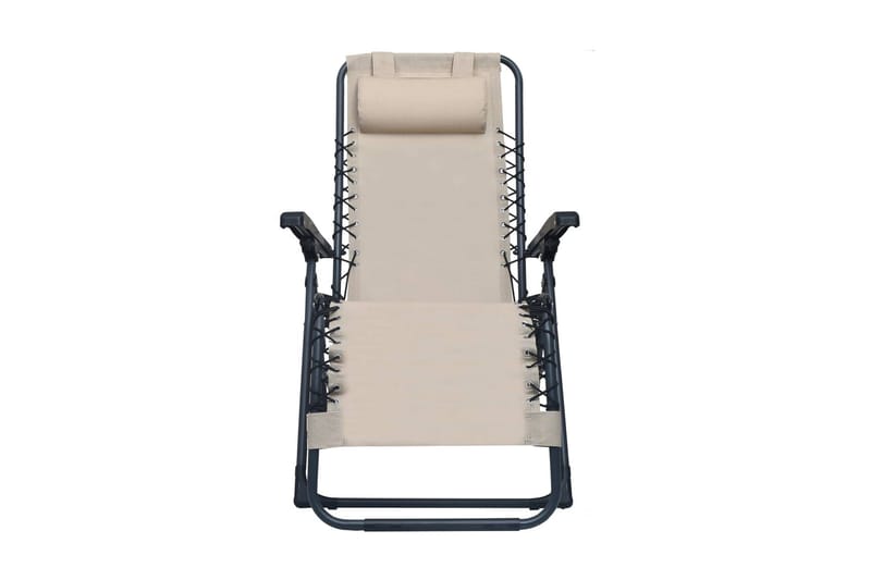 Foldbar Havestol Textilene Cremefarvet - Creme - Havemøbler - Havestole - Solstole