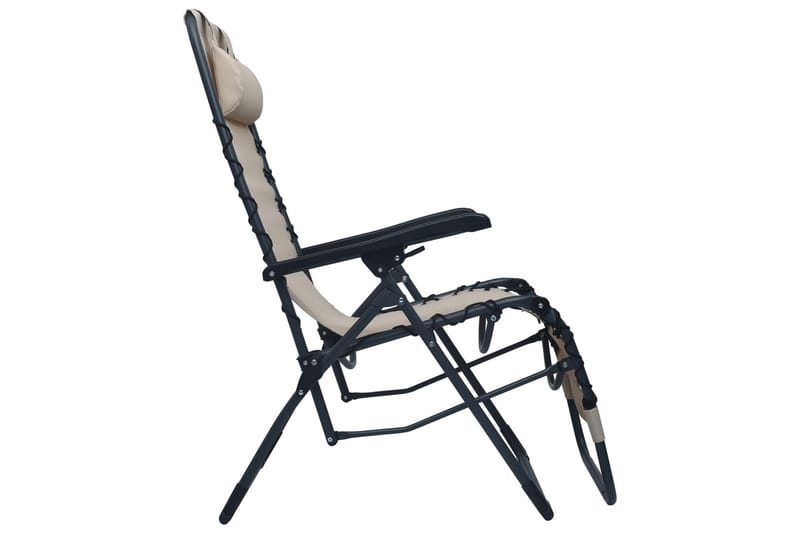 Foldbar Havestol Textilene Cremefarvet - Creme - Havemøbler - Havestole - Solstole