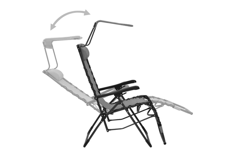 foldbar havestol textilene gr�å - Grå - Havemøbler - Havestole - Solstole