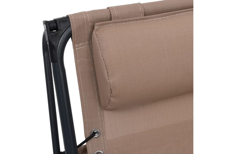 foldbar havestol textilene gråbrun - Gråbrun - Havemøbler - Havestole - Solstole
