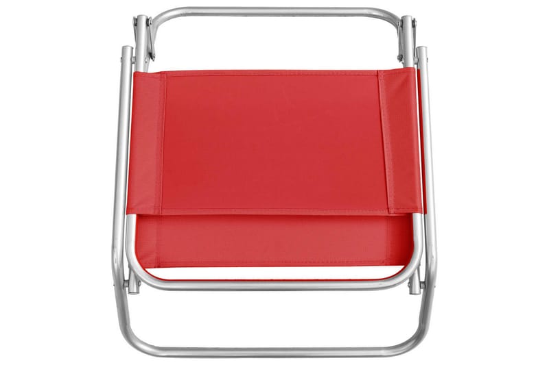 Foldbare Strandstole 2 Stk. Stof Rød - Rød - Solstole