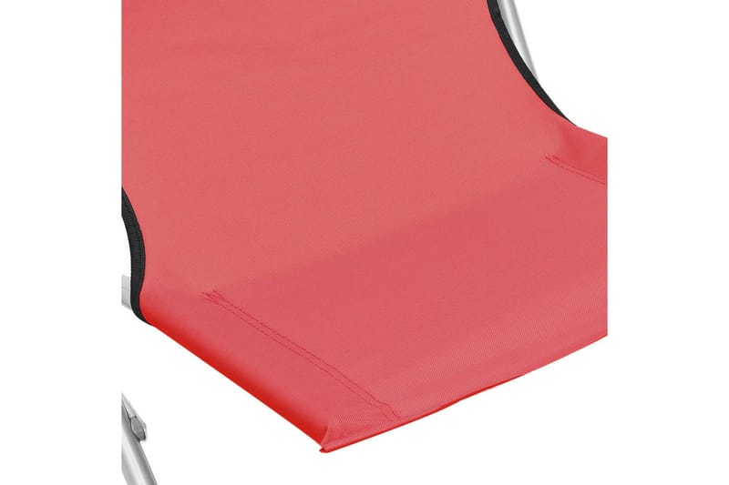 Foldbare Strandstole 2 Stk. Stof Rød - Rød - Havemøbler - Havestole - Solstole