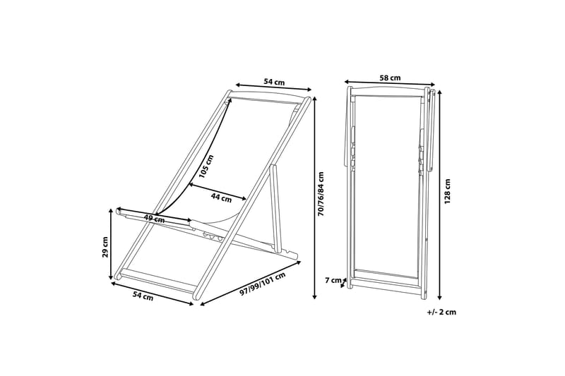 Gjengene Solstol - Brun - Havemøbler - Havestole - Solstole