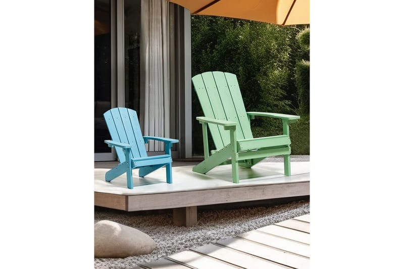 Havestol Adirondack - Grøn, 75x88x88 cm - Havemøbler - Havestole - Solstole - Dækstol