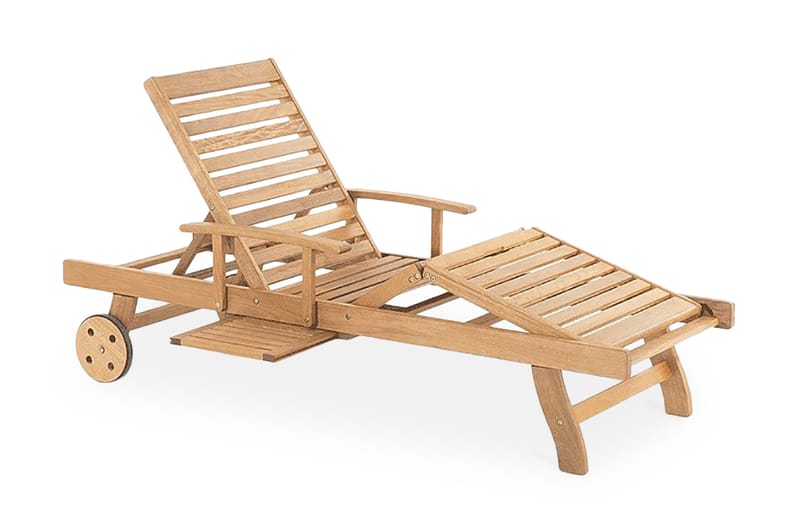 Java Solstol 193,5 cm - Træ / natur - Havemøbler - Havestole - Solstole