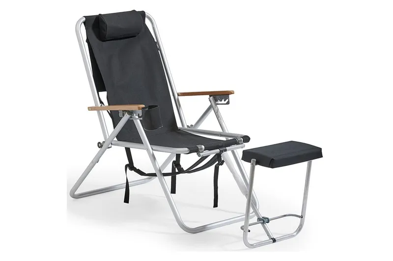 Liggestol & campingstol Fritab Friluftsstol Fritab ROXY senior Sort - Havemøbler - Havestole - Solstole - Strandstol