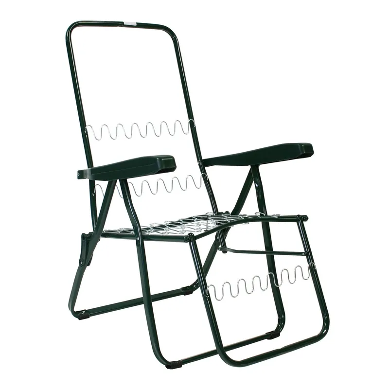 Liggestol HOME4YOU Baden-Baden Blomstrende blomsterpude - grøn med blomstrende blomsterpude - Havemøbler - Havestole - Solstole - Baden Baden stol