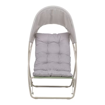 Loungestol HOME4YOU Piper med baldakin beige - Beige - Havemøbler - Havestole - Solstole - Strandstol