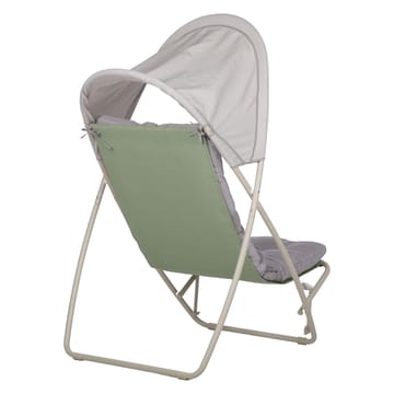 Loungestol HOME4YOU Piper med baldakin beige - Beige - Havemøbler - Havestole - Solstole - Strandstol