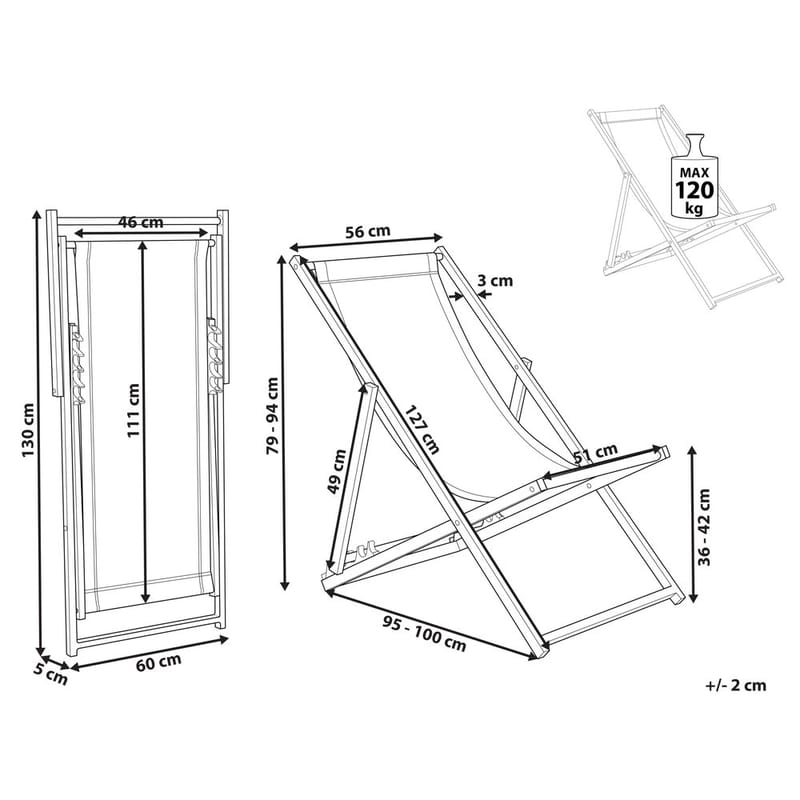 Solstol Locri Ii - Havemøbler - Havestole - Solstole - Dækstol