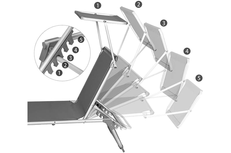 SONGMICS Solstol 193 cm - Songmics - Solstole