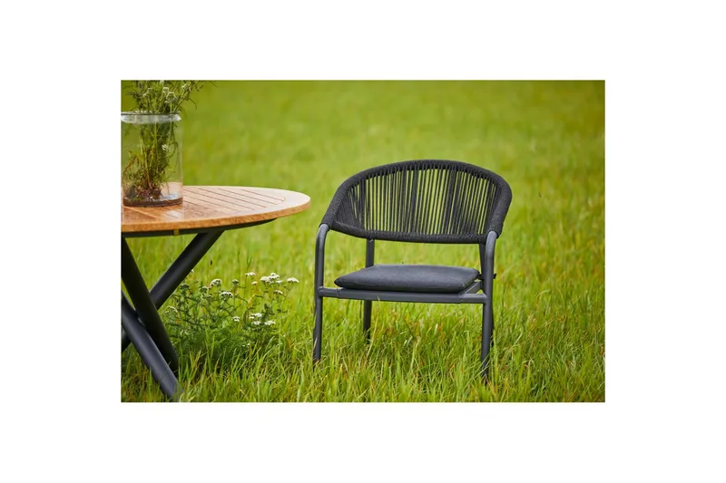 Stol Hillerstorp Ekeryd 4-pack Antracitgrå - Havemøbler - Havestole - Udendørs lænestol