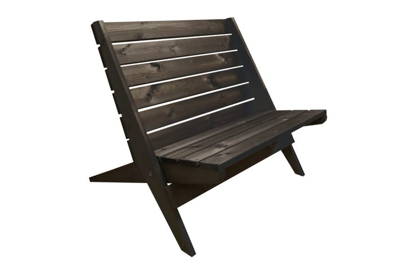 Stol Hillerstorp Granny Double Fyr Oljad Sort, Sort