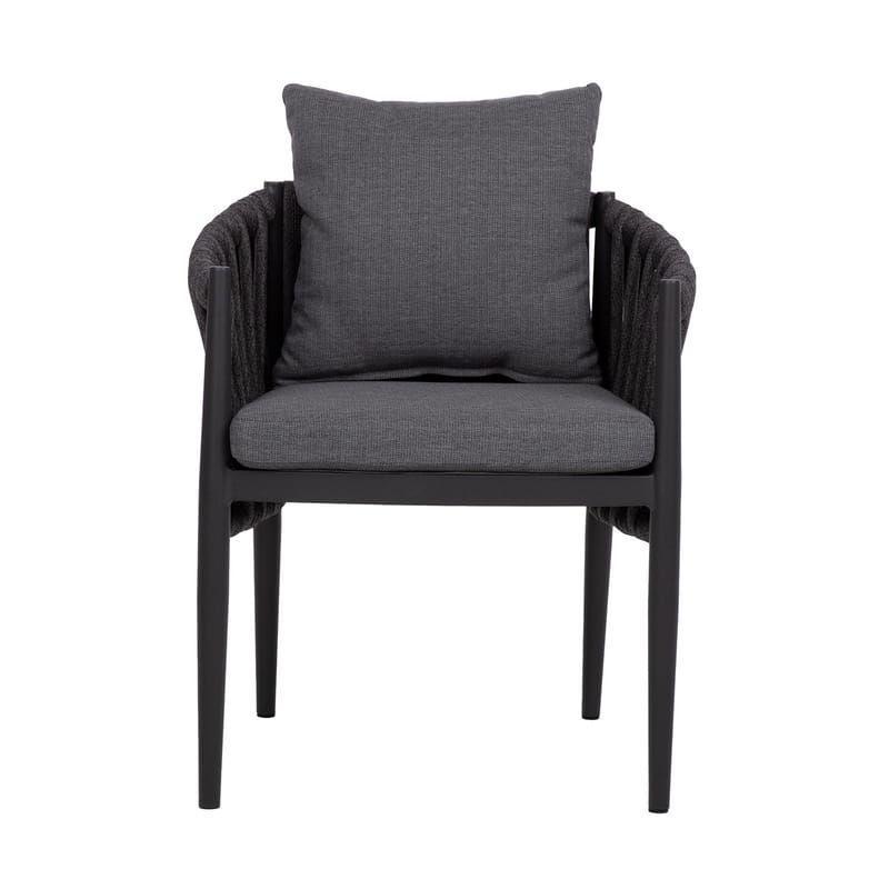Stol HOME4YOU Bristol 63x62x73 cm Grå - Grå - Havemøbler - Havestole - Udendørs lænestol