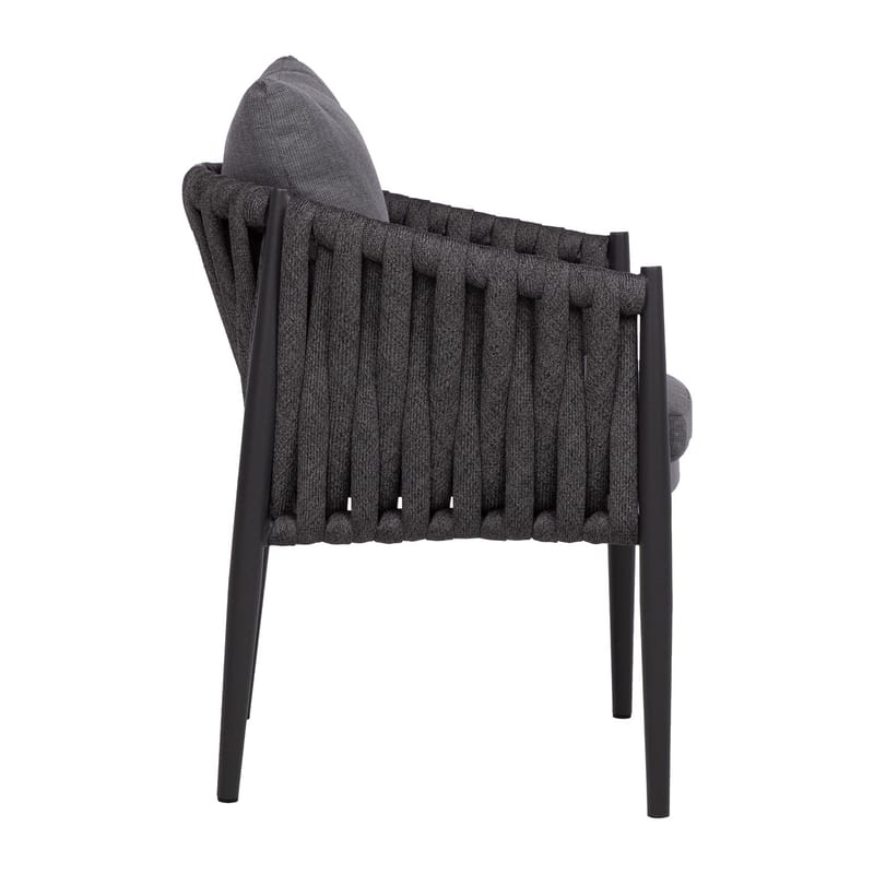 Stol HOME4YOU Bristol 63x62x73 cm Grå - Grå - Havemøbler - Havestole - Udendørs lænestol