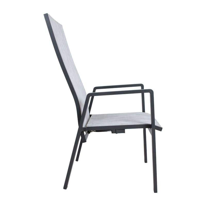Stol HOME4YOU Casper grå - Grå - Havemøbler - Havestole - Positionsstole