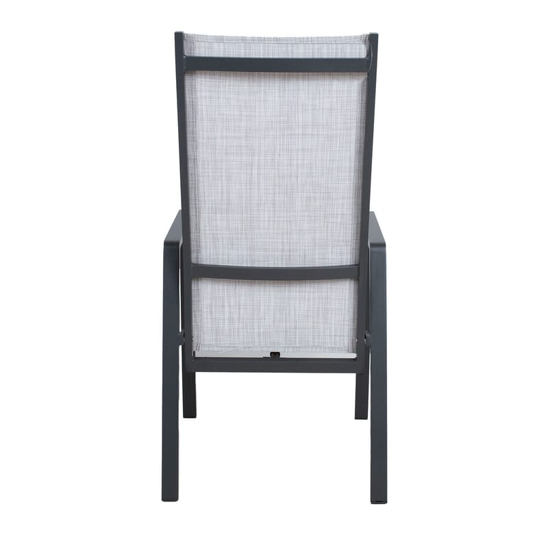 Stol HOME4YOU Casper grå - Grå - Havemøbler - Havestole - Positionsstole