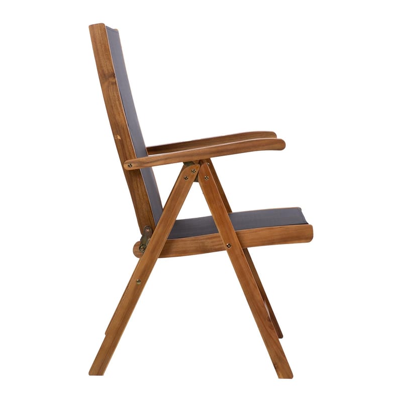 Stol HOME4YOU Fabiola sort - Sort - Havemøbler - Havestole - Positionsstole