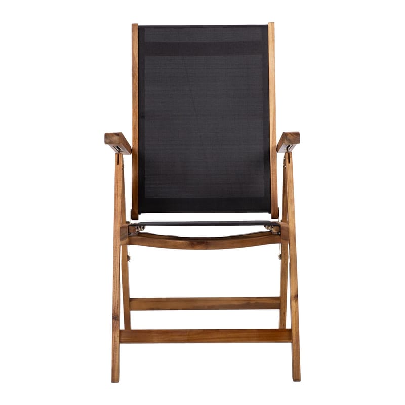 Stol HOME4YOU Fabiola sort - Sort - Havemøbler - Havestole - Positionsstole