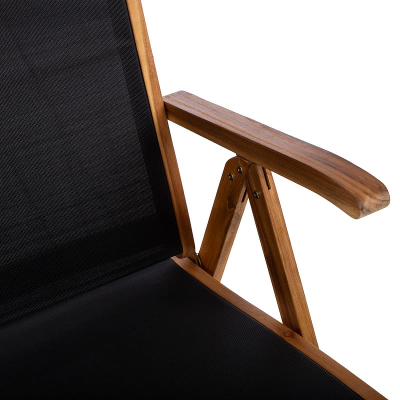 Stol HOME4YOU Fabiola sort - Sort - Havemøbler - Havestole - Positionsstole