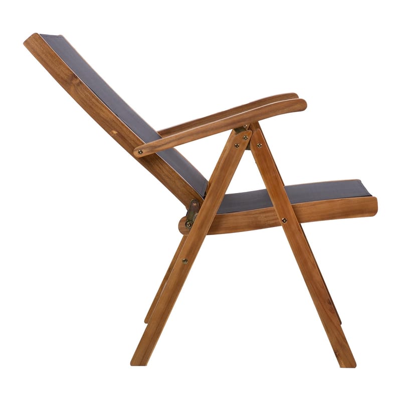 Stol HOME4YOU Fabiola sort - Sort - Havemøbler - Havestole - Positionsstole