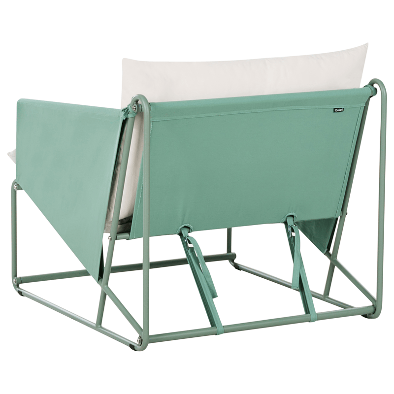 Stol udendørs med pude Ponte - Grøn/Beige - Havemøbler - Havestole - Udendørs lænestol