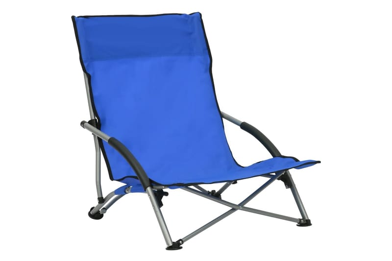 foldbare strandstole 2 stk. stof blå - Blå - Strandstole & campingstole - Strandstol
